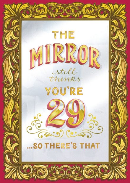 Reflections - birthday card