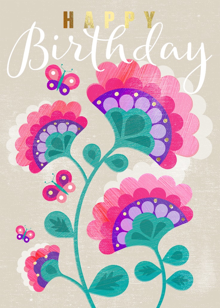 Retro Floral - Birthday Card (Free) | Greetings Island