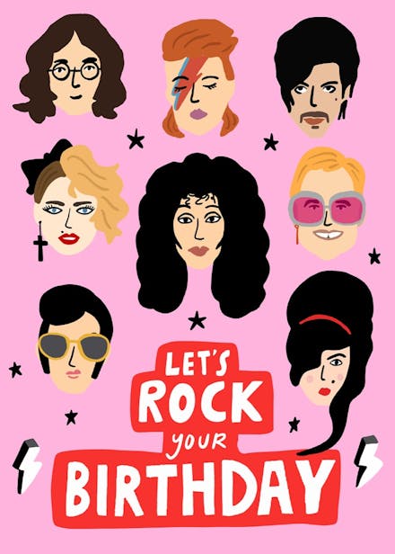 Rock your birthday - birthday card