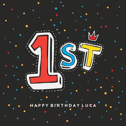 Royal 1st - Tarjeta De Cumpleaños