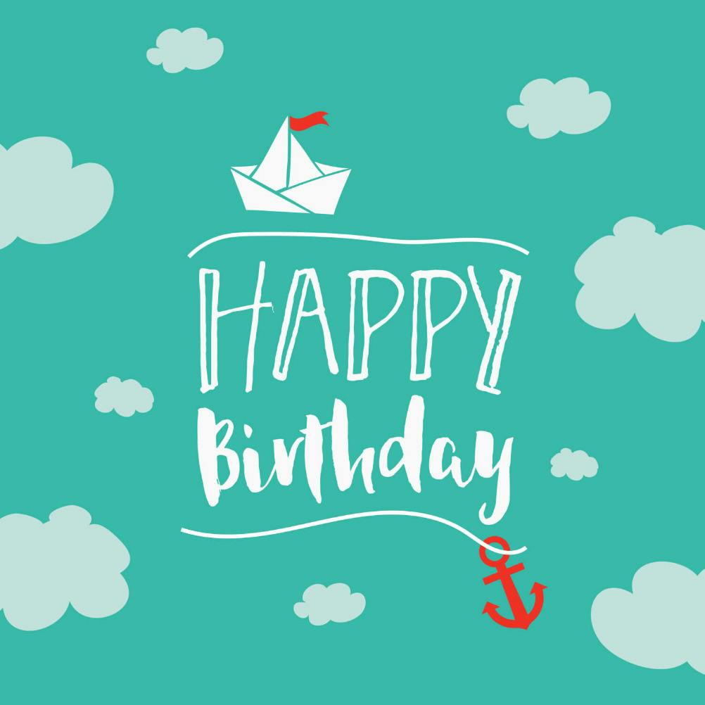 Sailor day - happy birthday card