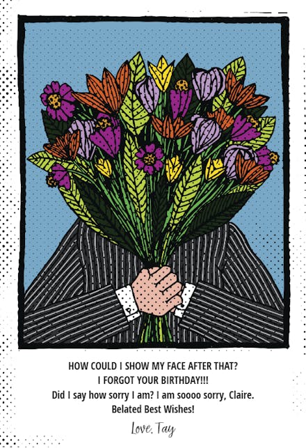 Shy Guy - Birthday Card