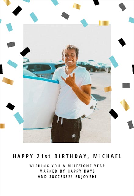 Simple Celebration - Happy Birthday Card