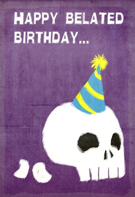 Skull - Birthday Card