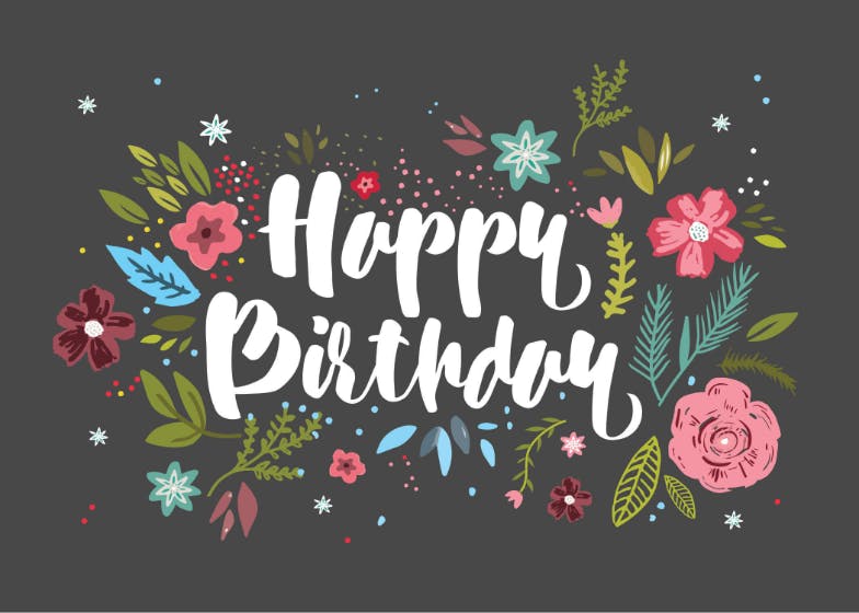 Smell the celebration - happy birthday card