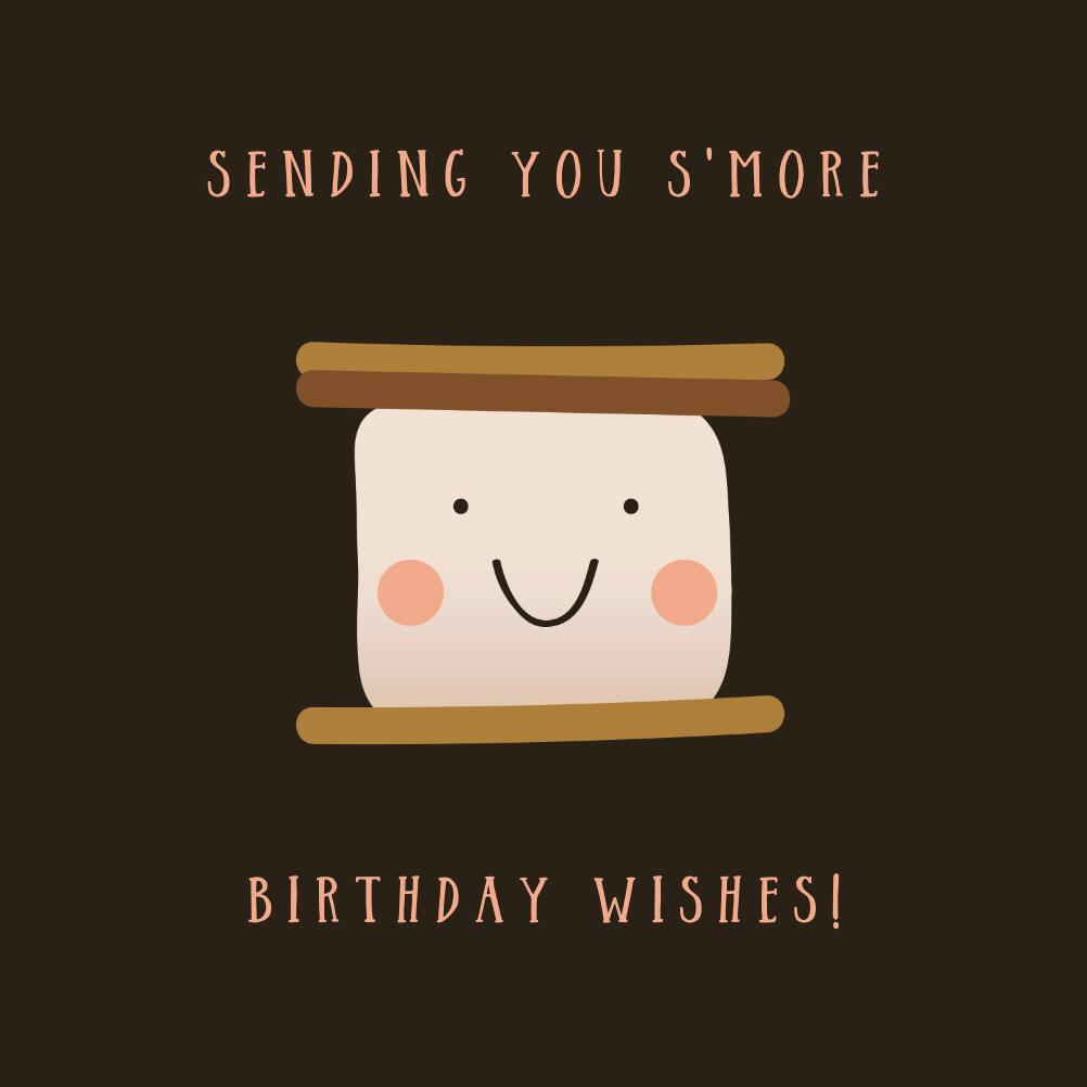 Smore birthday wishes -  tarjeta de cumpleaños