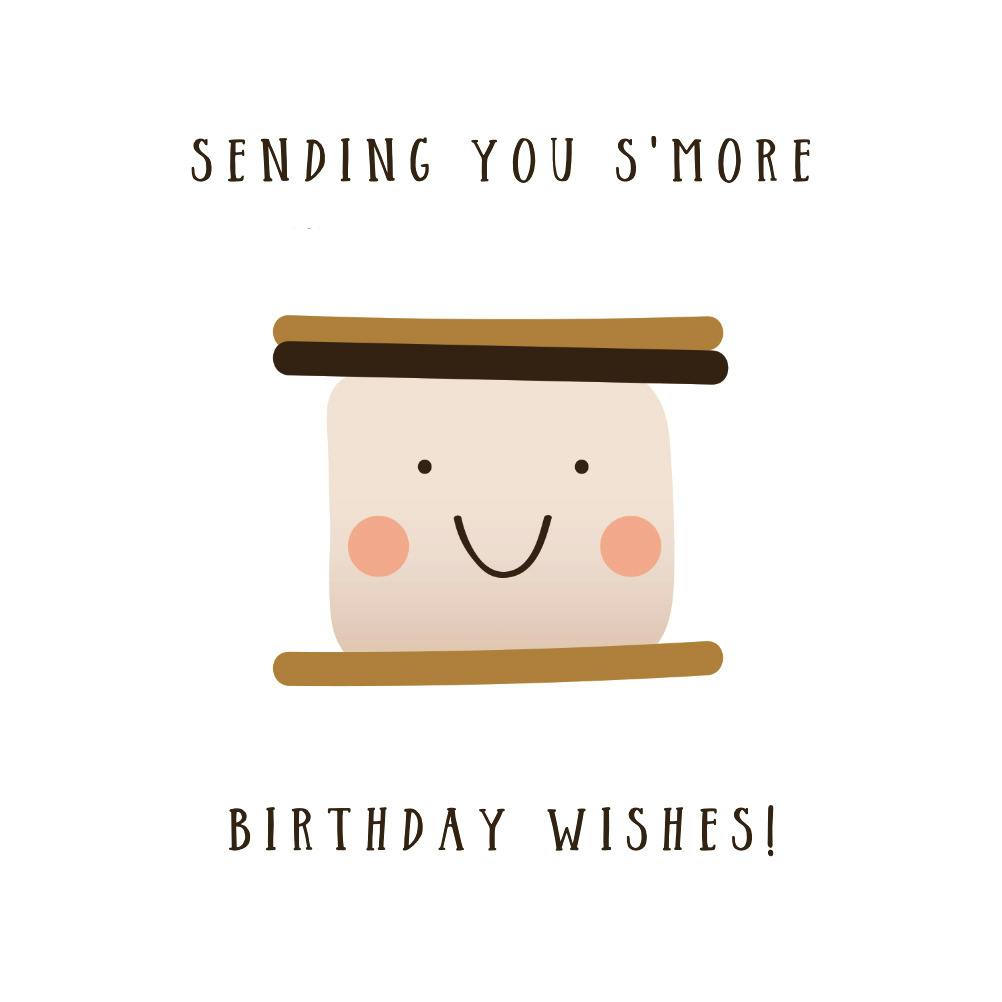 Smore birthday wishes - happy birthday card