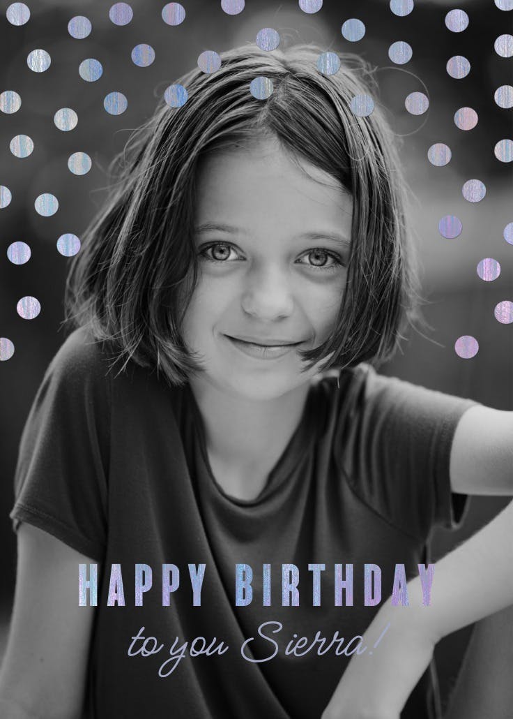 Sparkle and shine - tarjeta de cumpleaños
