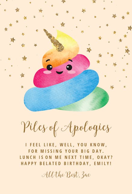 Sparkled Spirals - Birthday Card