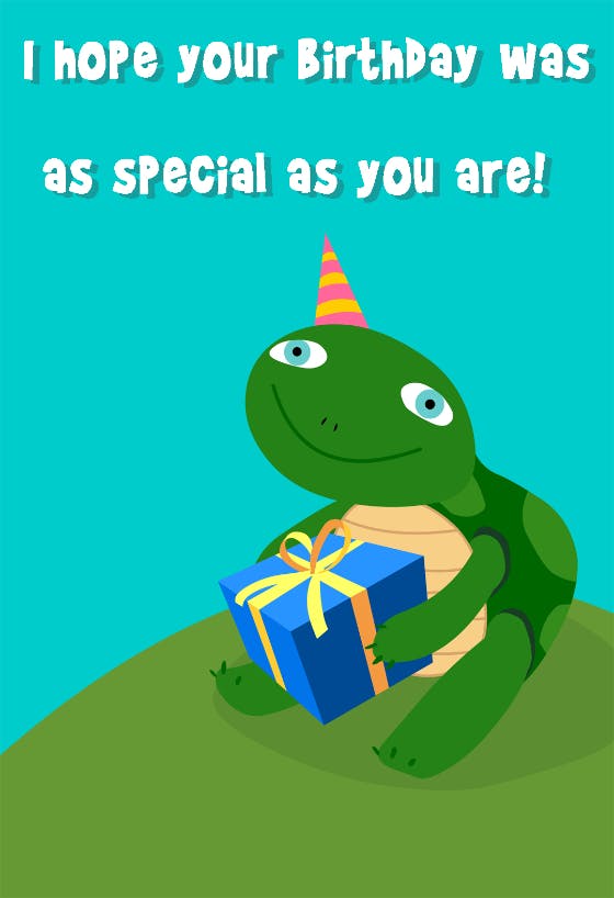 Special as you are - happy birthday card