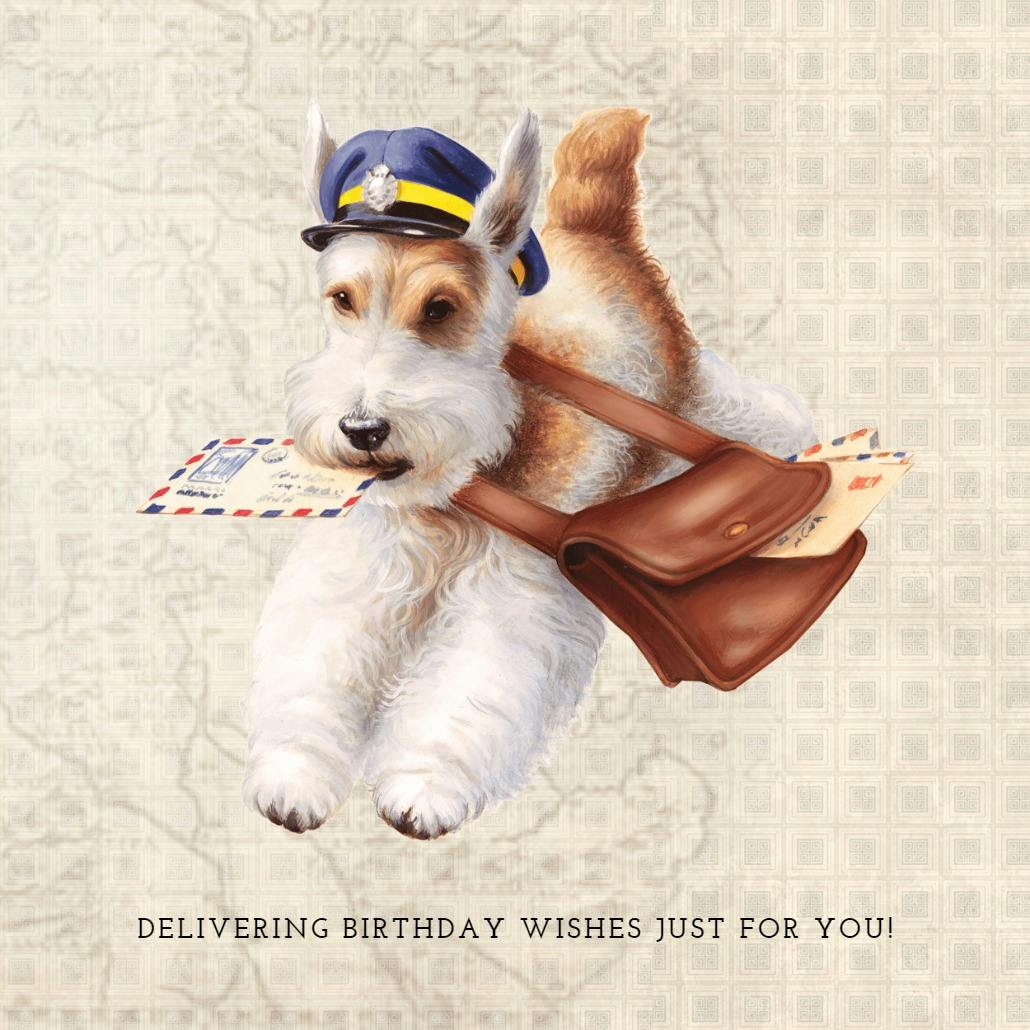 Special delivery - happy birthday card