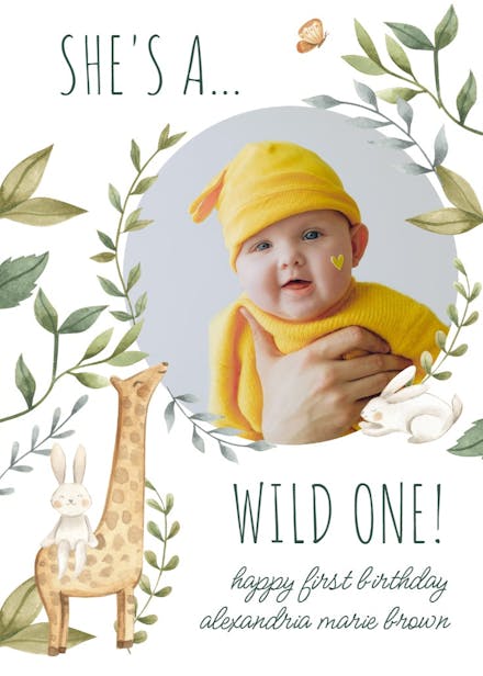 Sweet animal - birthday card