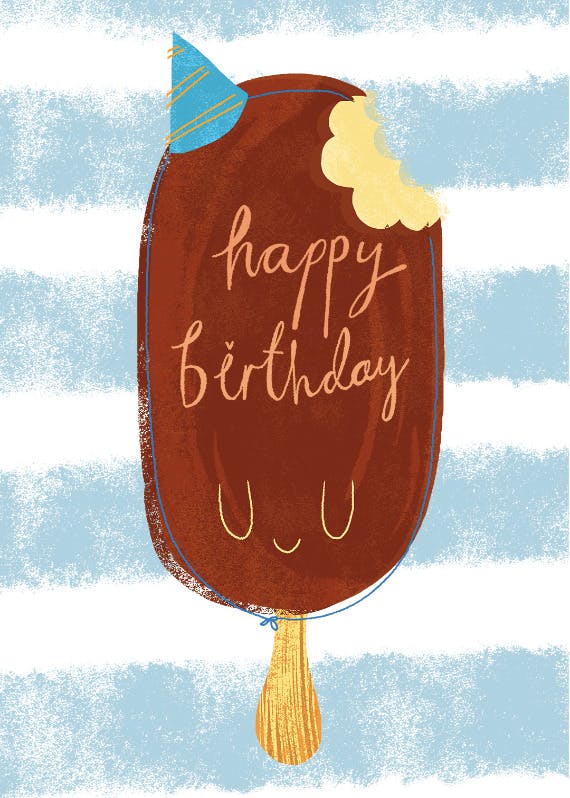Sweet bite - happy birthday card