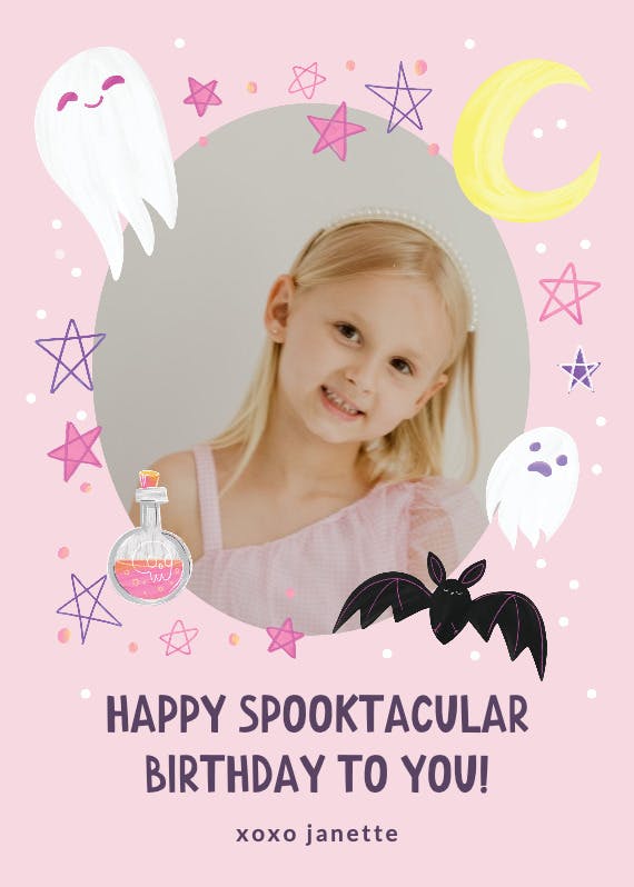 Sweet spooky -  tarjeta de cumpleaños