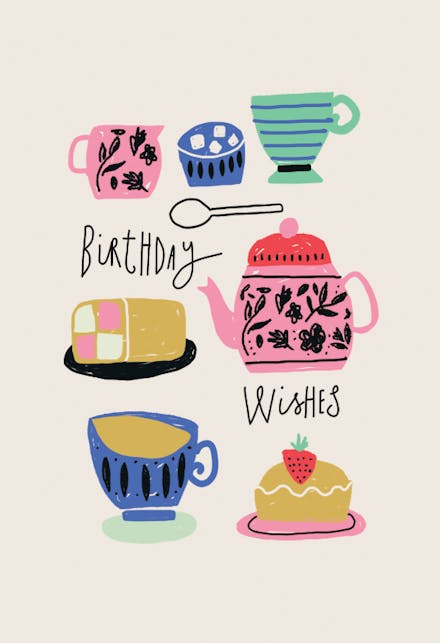 Sweet Wishes - Tarjeta De Cumpleaños