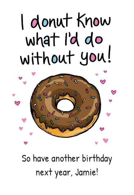 The Hole Thing - Birthday Card