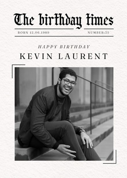 This just in - birthday card