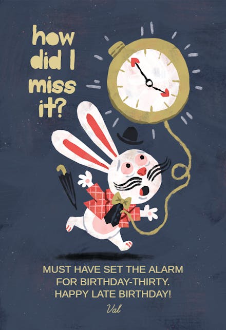 Tock-Tick - Birthday Card