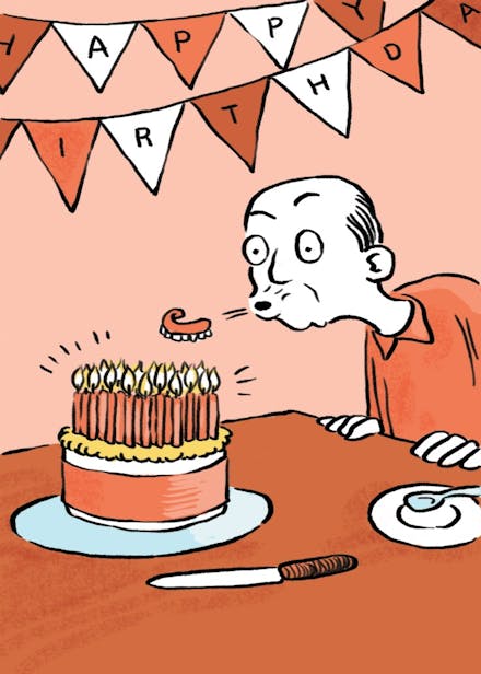 Tooth story - birthday card