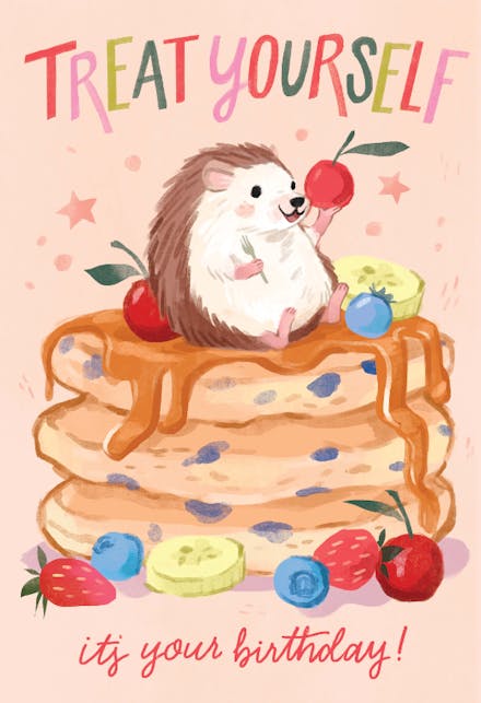 Treat yourself it's your birthday - Happy Birthday Card