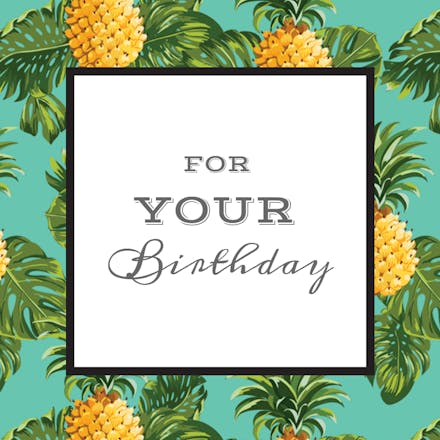 Tropical Trend - Happy Birthday Card