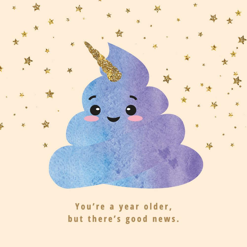 Unicorn wisdom -  tarjeta de cumpleaños gratis