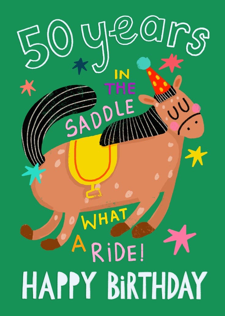 What a ride - tarjeta de cumpleaños