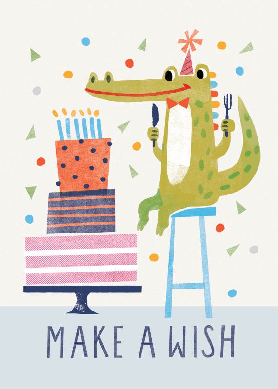 Wishful thinking - happy birthday card