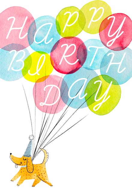 Woof Woof - Birthday Card