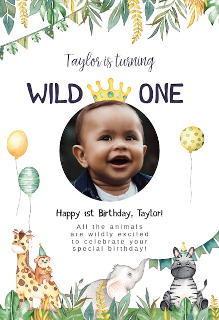 Zootime Nursery - Birthday Card