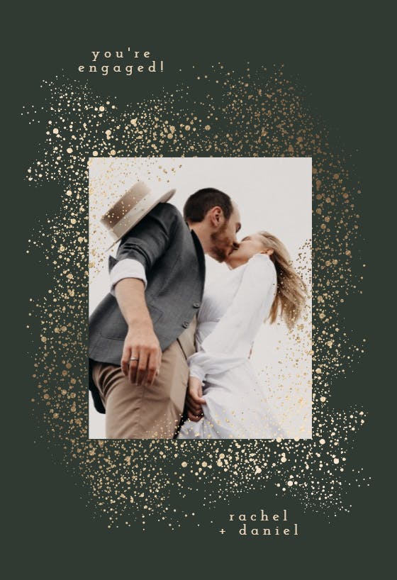 Snowy Blast - Engagement Congratulations Card | Greetings Island