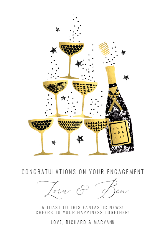 Toast Tower - Engagement Congratulations Card (Free) | Greetings Island