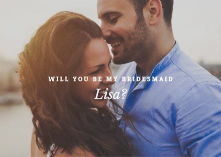 Whole photo - engagement congratulations card