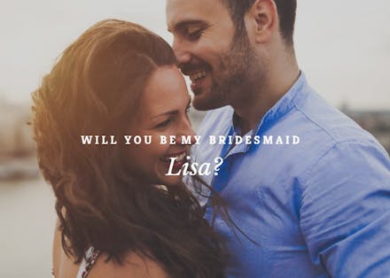 Whole photo - Engagement Congratulations Card