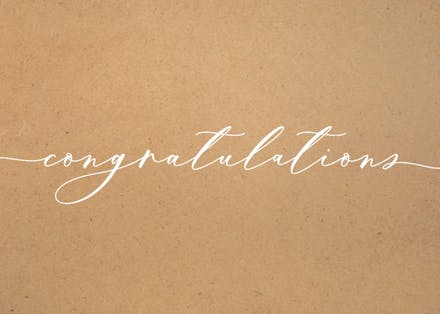 Cathiy betiey - wedding congratulations card