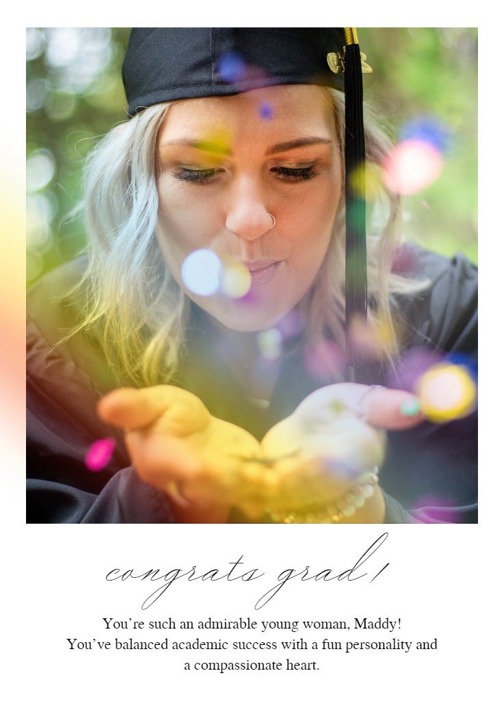 Celebrating your love - graduation card