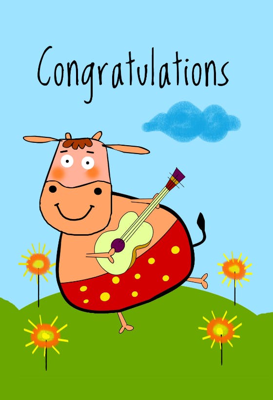Congrats - congratulations card