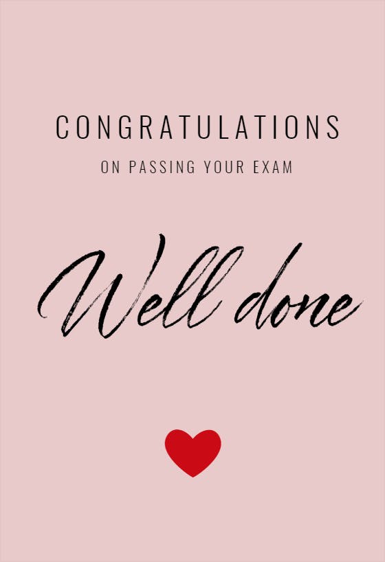 Congratulations -  free thinking of you card
