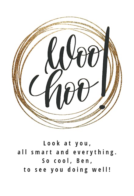 Exclamation Mark - Good Luck With Exam Card