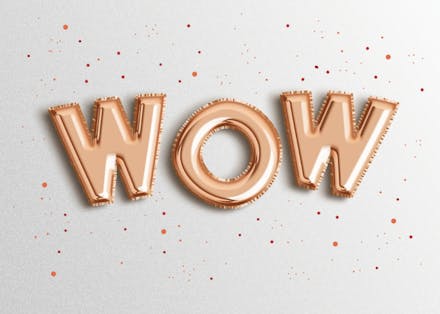 Fab balloons - wedding congratulations card