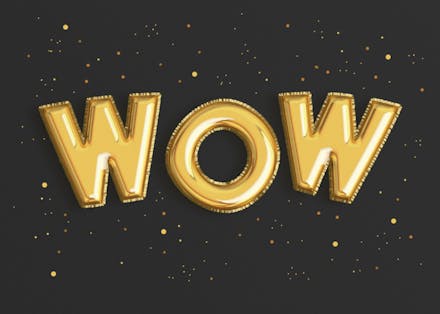 Fab balloons - wedding congratulations card