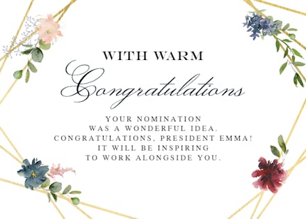 Four Corners Floral - Congratulations Card