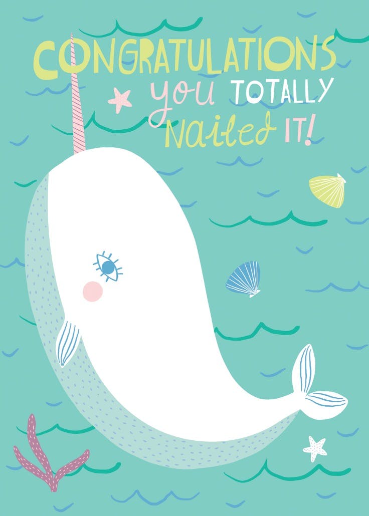 Go big - congratulations card