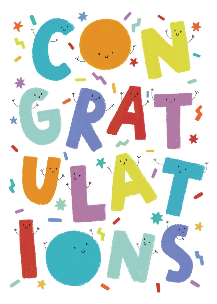 Happy Faces - Congratulations Card | Greetings Island