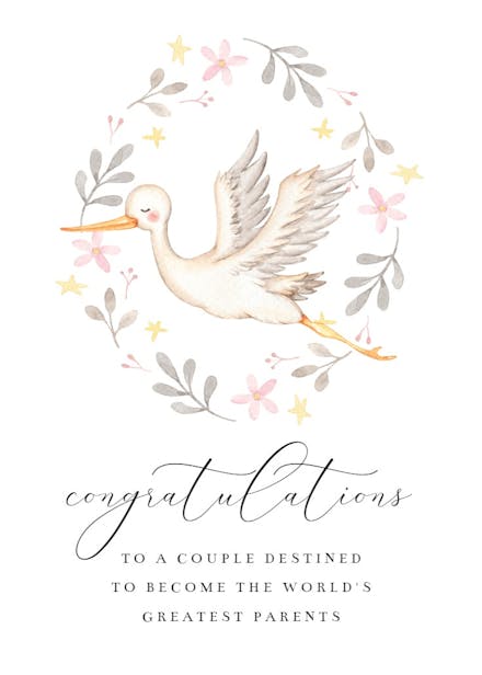 Hello baby blue - congratulations card