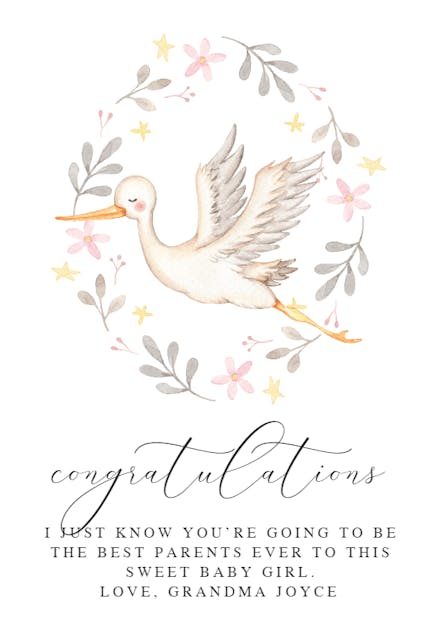 Hello Baby Blue - Congratulations Card
