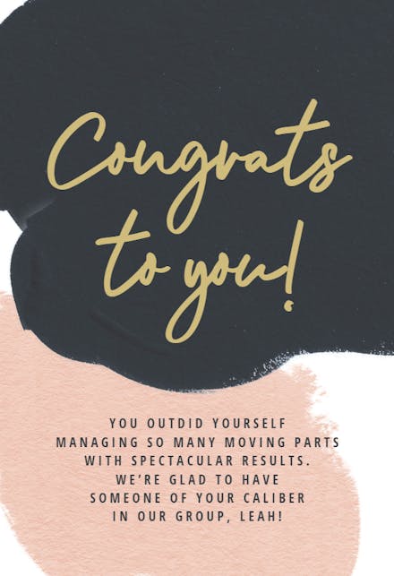 Modern Motif - Congratulations Card