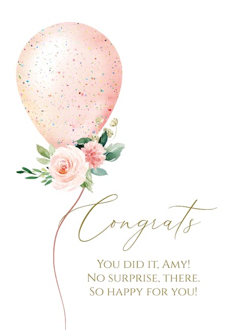 On the Rise - Good Luck With Exam Card