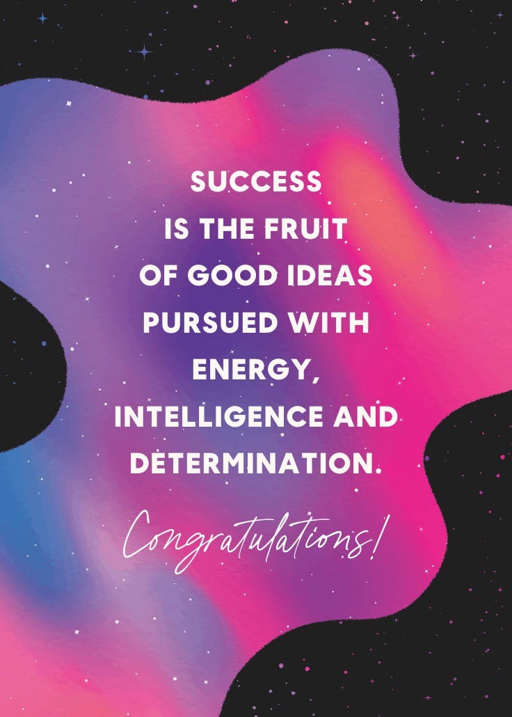 Out of this world - tarjeta de felicitación