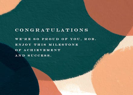 Overlapped - Congratulations Card